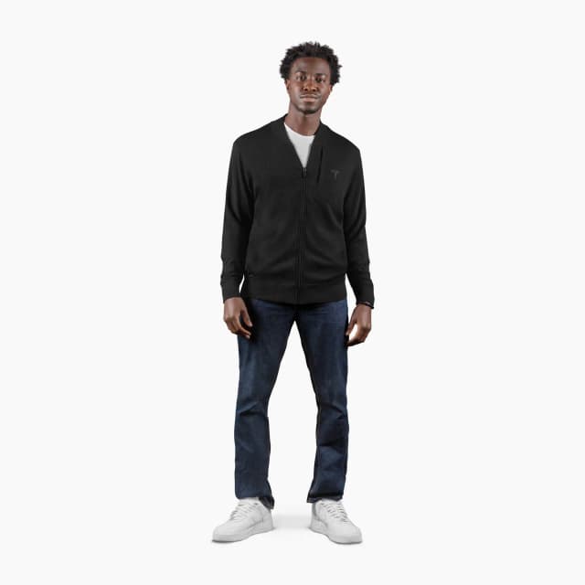 Chaqueta ligera con cierre para hombre